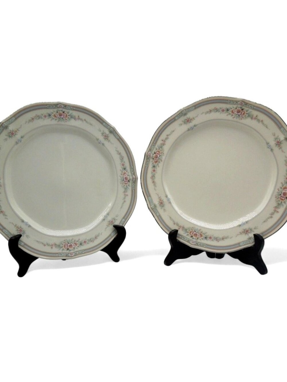 Noritake Dinner Plates Set of 2 Rothschild Floral 7293 Vintage 10"